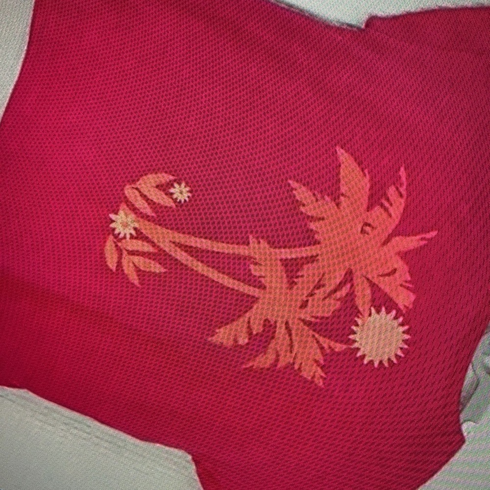 Tropical storm light floral top